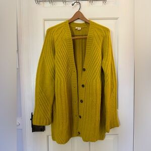 Anthropologie Moth Cardigan - Chartreuse Grinch Green Size Medium